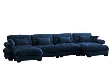 Super Comfort Oversized Modular Sectional Sofa With Movable Ottoman