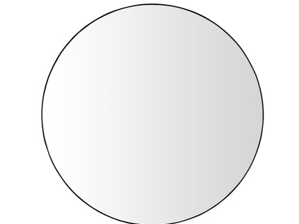 Wall Circular Framed Vanity Mirror For Bathroom, Living Room Decor - Black