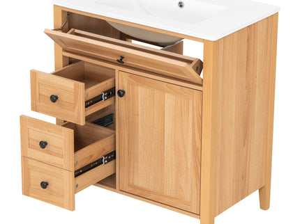 Bathroom Vanity With Sink, Soft Closing Cabinet