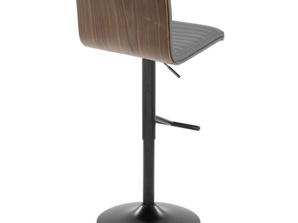 Mason - Contemporary Adjustable Barstool With Swivel With Straight T Footrest (Set of 2)