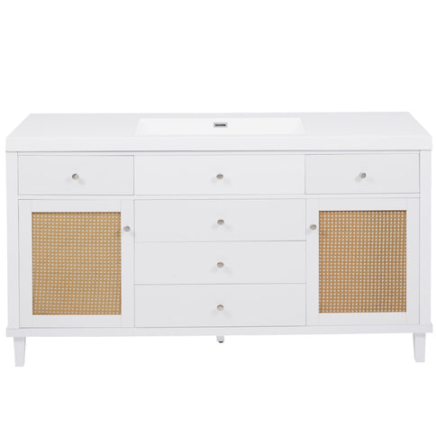 Modern Bathroom Vanity With Sink, Soft Close Drawers