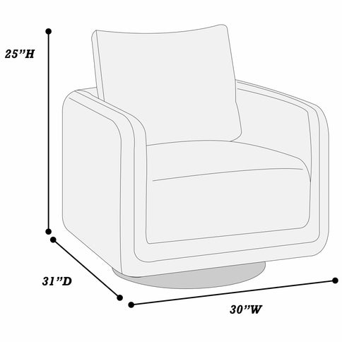 Swivel Accent Chair Upholstered