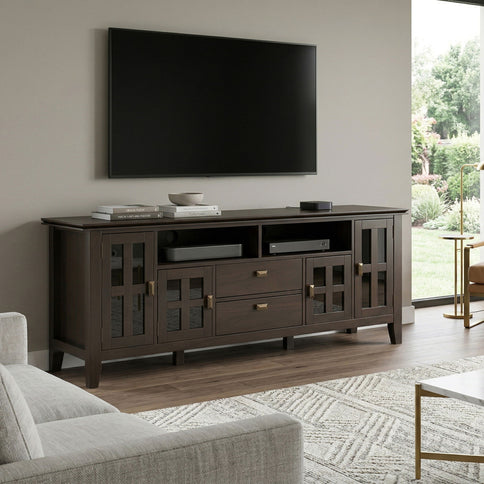 Artisan - TV Media Stand - Tobacco Brown