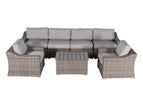 Dark Gray / 4 Pc. 4 Seater Sectional, 2 Chairs, Table