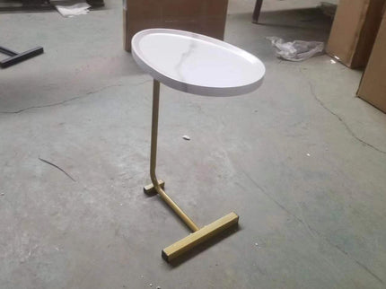 C-Shaped Side Table, Small Sofa Table For Cough, Bedroom