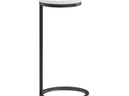 Cerro - Round Accent Table - Antique Bronze / White Marble