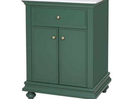 Modern Bathroom Vanity With Tip-Out Drawer And Soft-Close Hinges