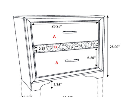 Corbin - Glittering Bedroom Set