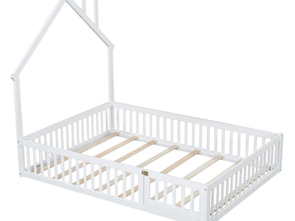 House Platform Bed With Guardrail