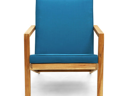 Celestaria - 3 Piece Outdoor Chat Set With Adirondack Chairs, Cushions And Side Table