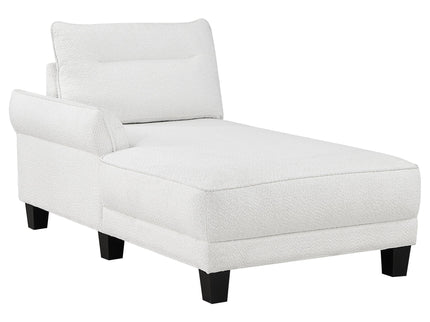 Granholm - Upholstered Curved Arm Sectional Sofa - White