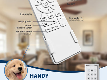 Ceiling Fan With Light And Remote Control