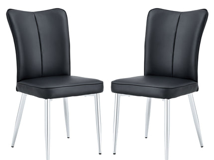 Modern Minimalist Dining Chairs With Metal Legs