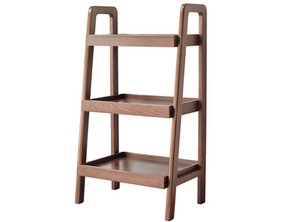 Premium Storage Organizer, 3-Tier Beech Shoe Rack For Entryway, Living Room - Walnut