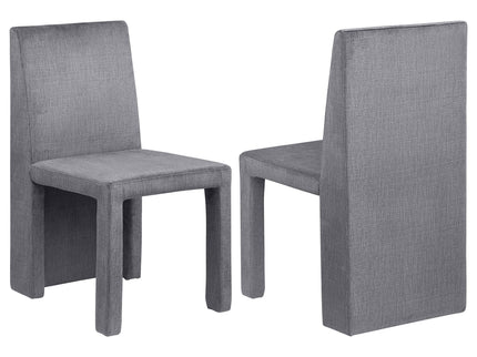 Santa Cruz - Upholstered Dining Side Chair (Set of 2) - Gray