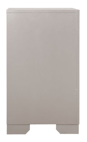 Elegant Nightstand - Silver Champagne