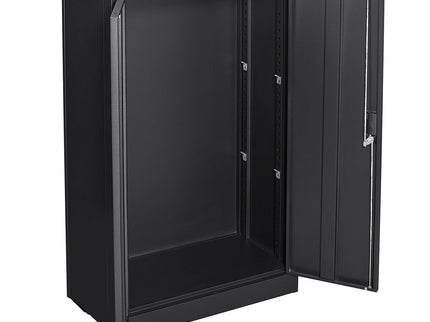 Metal Storage Cabinet With Locking Doors And Adjustable Shelf, Folding Filing Storage Cabinet, Folding Storage Locker Cabinet For Home Office, School, Garage