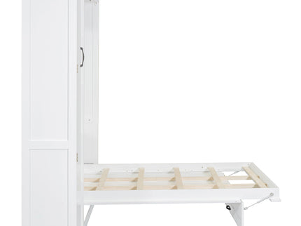 Murphy Wall Bed With Shelves, Wardrobe And LED Lights