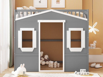 Elegant House Loft Bed With Ladder