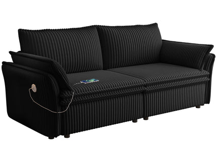 2 In 1 Convertible Sofa Bed, Multi Functional Living Room Furniture