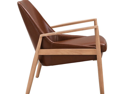 Mid-Century Modern Accent Armchair With High Back