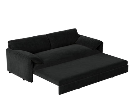 Queen Pull Out Sofa Bed With Side Storage
