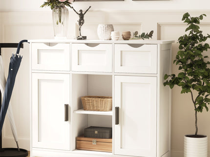 Storage Cabinets, Wooden Floor Cabinet, With Drawers And Shelves Storage Cabinets, Accent Cabinet For Living Room, Bedroom, Bathroom Furniture Home Decor