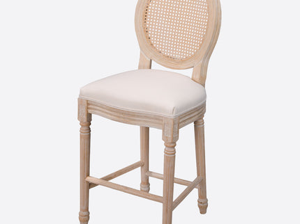 French Country Bar Chairs With Round Back (Set of 2)