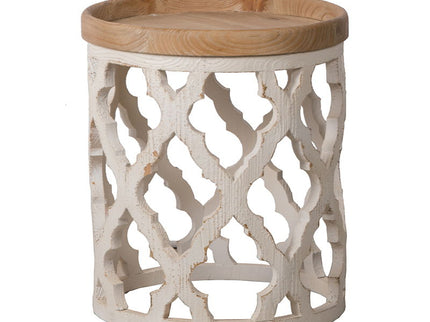 Stylish Rustic Round Wooden Table