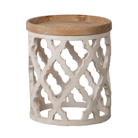 Stylish Rustic Round Wooden Table