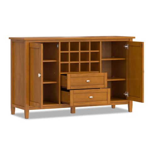 Warm Shaker - Storage Cabinet With Wine Rack - Brown
