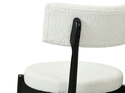 Mid Century Modern Counter Stools, Fabric Upholstered Chairs