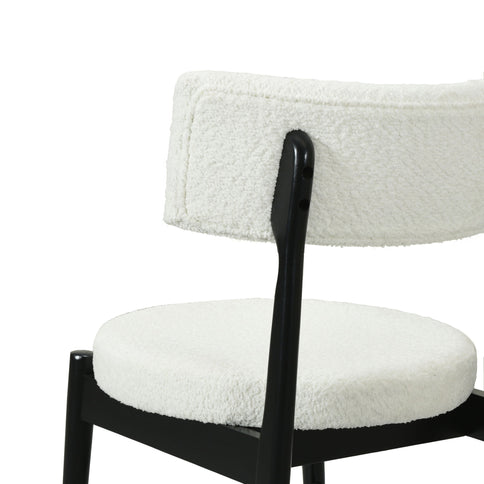 Mid Century Modern Counter Stools, Fabric Upholstered Chairs