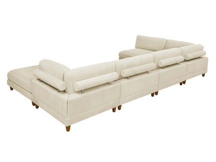 Modern Modular Sectional With Adjustable Back Support