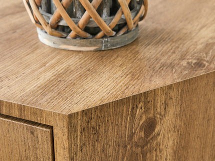 Hexagonal Coffee Table With Drawers - Wood