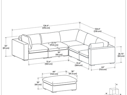 Jasmine - Handcrafted Sofa And Ottoman