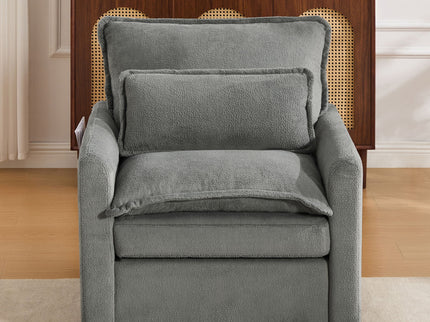 Modern Single Seat Accent Chair With Side Storage Pockets