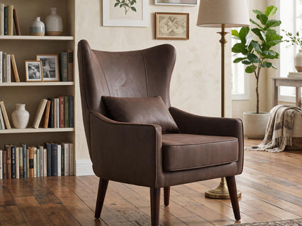 Leisure Chair With Curved Backrest