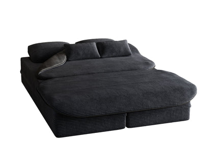 2 In 1 Foldable Sofa Bed With Multi Functional Blanket
