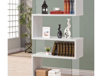 Elias - 4 Shelf Bookshelf With Zigzag Design