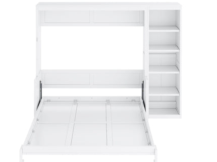 Sturdy Murphy Bed With Desk And Bookshelf