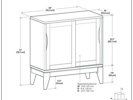 Harper - Low Storage Cabinet - Black