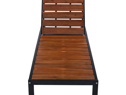 Outdoor Chaise With Adjustable Backrest