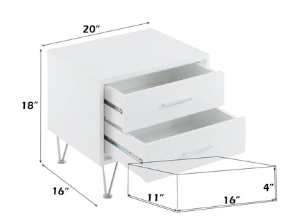 Deoss - Accent Table - White