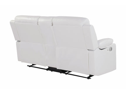 Blanche - Console Reclining Loveseat With LED Lights And Speakers