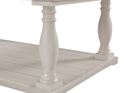 Farmhouse Rectangular Coffee Table With 2 Tiers