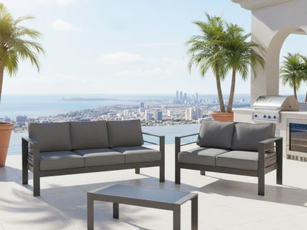 Outdoor Patio Set All-Weather With Thick Cushions