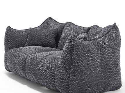 Comfortable Dual Beanbag Chair With High Resilience Foam Core For 2 People