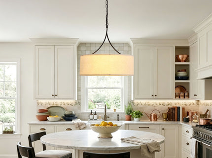 3 Light Drum Pendant Light