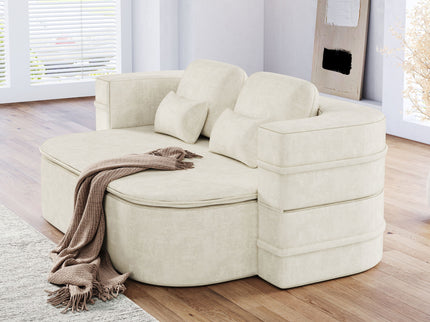 2 In 1 Foldable Sofa Bed With Multi Functional Blanket, Floor Lounge Sofa